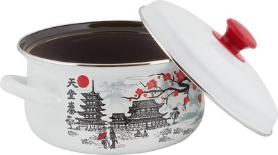 Набор кастрюль КМЗ Ветка сакуры 1