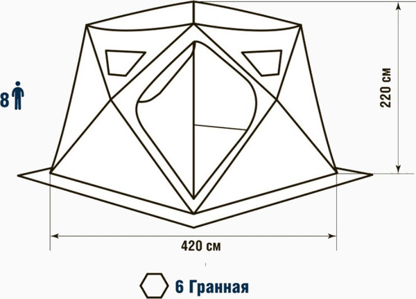 Палатка Higashi Winter Camo Yurta Hot / 04940
