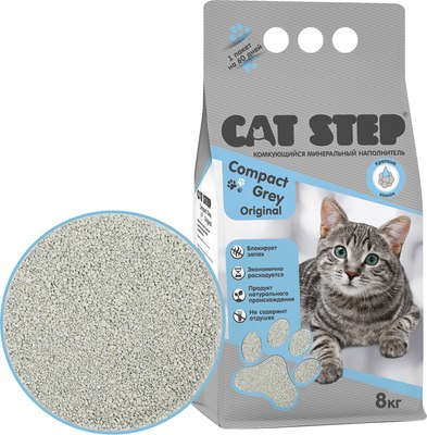 Наполнитель для туалета Cat Step Compact Grey Original / 20313046
