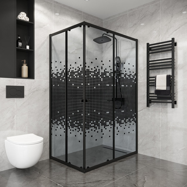 Душевой уголок Niagara Eco NG-1018-14QBLACK 100x80x190