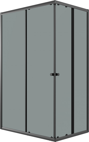 Душевой уголок Niagara Eco NG-1018-14QT 100x80x190 (черный/стекло тонированное) - фото