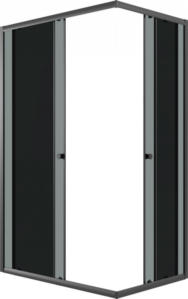 Душевой уголок Niagara Eco NG-1018-14QT 100x80x190 (черный/стекло тонированное)