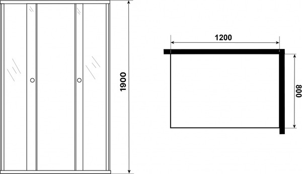 Душевой уголок Niagara Eco NG-1012-14QMT 120x80x190