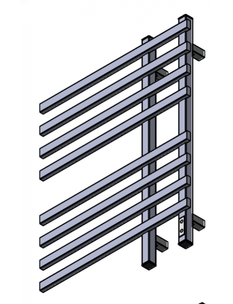 Полотенцесушитель электрический Двин LX plaza neo 80/50 (Черный матовый)