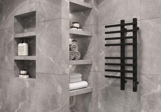 Полотенцесушитель электрический Двин LX plaza neo 80/50 (Черный матовый)