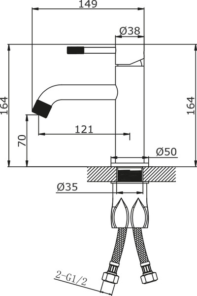 Смеситель Vieir V402511G