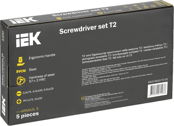 Набор отверток IEK A2L5-NS10-T2-05