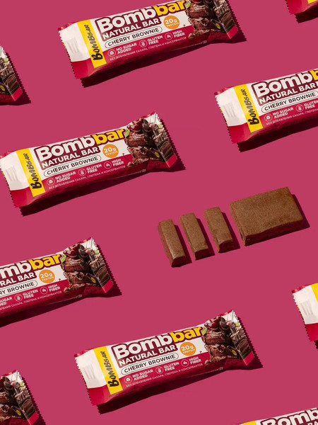 Набор протеиновых батончиков Bombbar Вишневый брауни