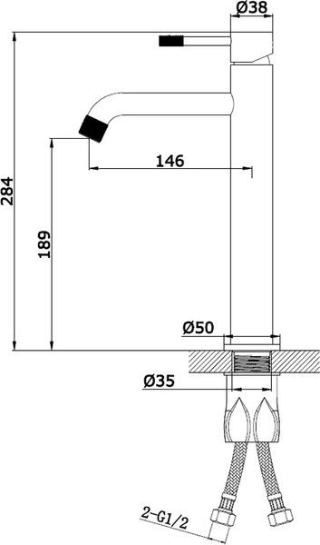 Смеситель Vieir V402512F