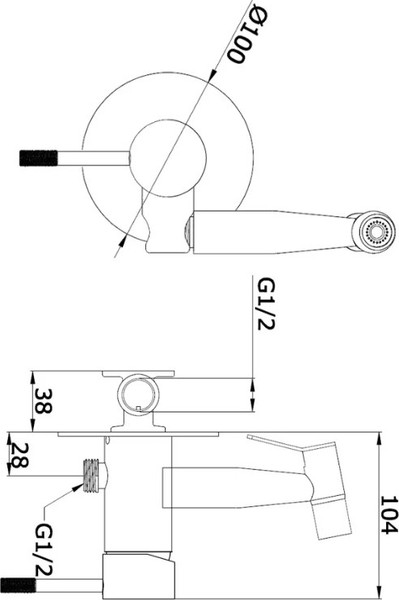 Гигиенический душ Vieir V403553G