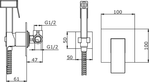 Гигиенический душ Vieir V393553С