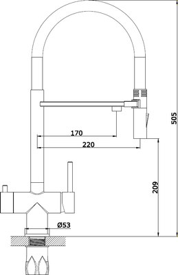Смеситель Vieir V15019C