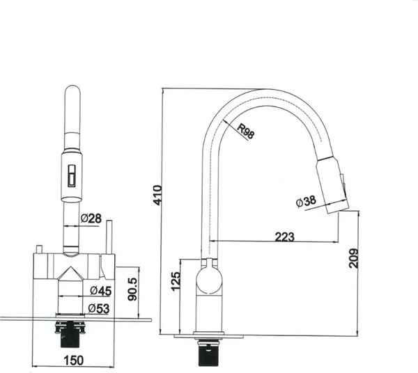 Смеситель Vieir V15060