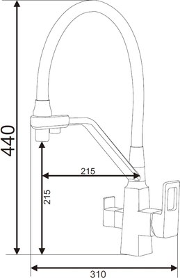 Смеситель Vieir V353525