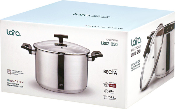 Кастрюля Lara Веста LR02-250