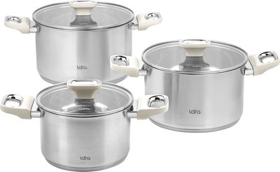 Набор кастрюль Lara Флора LR02-132 - фото