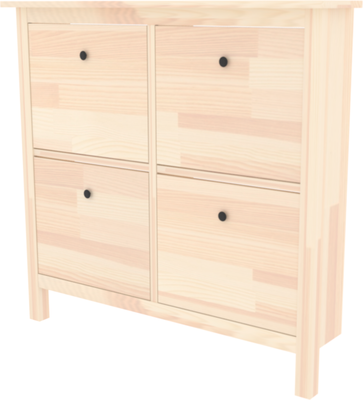 Тумба в прихожую ФанДОК С 4-мя отделениями Ф-156.13-01 - фото