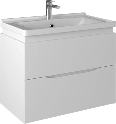 Тумба с умывальником Briz Сити Миранда 80 / 232 03-18080-18 00 БЕЛ - фото