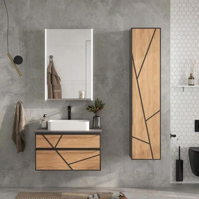 Шкаф с зеркалом для ванной EQUIL Ferro LED 60