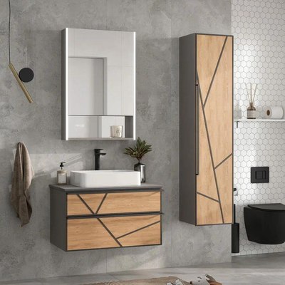 Шкаф с зеркалом для ванной EQUIL Ferro LED 60