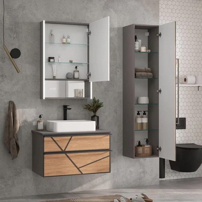 Шкаф с зеркалом для ванной EQUIL Ferro LED 60