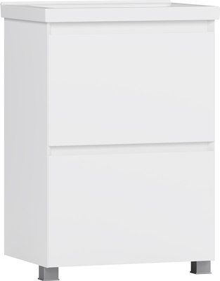 Тумба под умывальник Belux Киото Н 60-02 (1, белый глянцевый) - фото