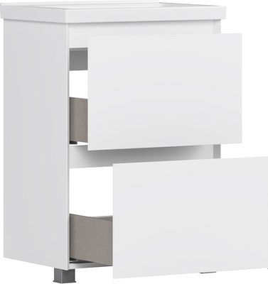 Тумба под умывальник Belux Киото Н 60-02 (1, белый глянцевый)