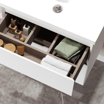 Тумба под умывальник Belux Киото Н 60-02 (1, белый глянцевый)