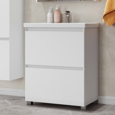 Тумба под умывальник Belux Киото Н 60-02 (1, белый глянцевый)