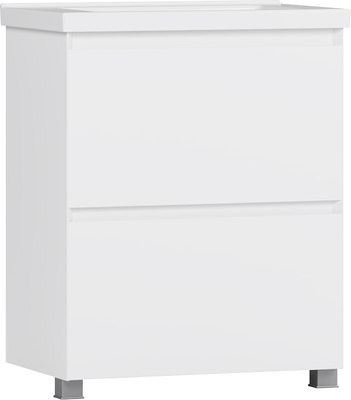 Тумба под умывальник Belux Киото Н 70-02 (1, белый глянцевый) - фото