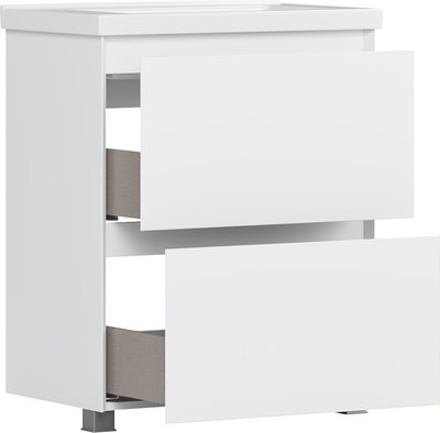 Тумба под умывальник Belux Киото Н 70-02 (1, белый глянцевый)