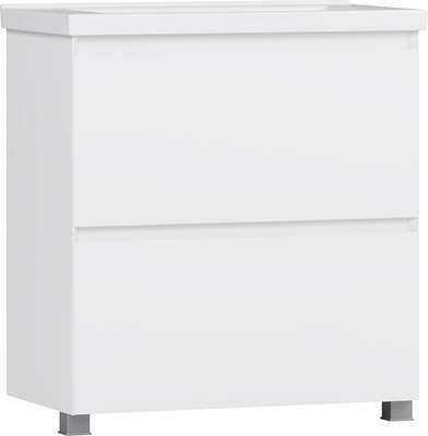 Тумба под умывальник Belux Киото Н 80-02 (1, белый глянцевый) - фото