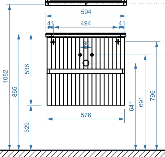 Тумба под умывальник Belux Осло НП 60-02