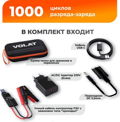 Пуско-зарядное устройство VOLAT VT-PJS12601