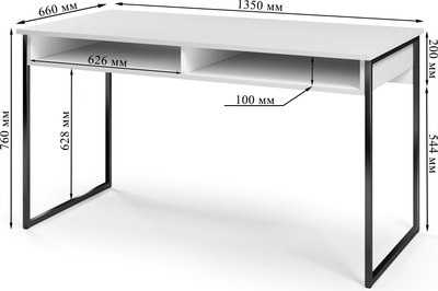 Письменный стол Soma СПМ-4 Metal 135x66