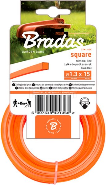 Леска для триммера Bradas 1.3мм / ZTK1315K - фото