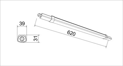 Светильник линейный ЭРА SPP-301-18-6K-M / Б0066922