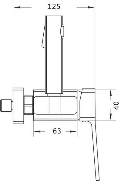 Гигиенический душ со смесителем Shevanik S9605-1