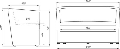Диван Lama мебель Рико