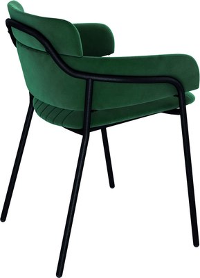 Стул Sheffilton SHT-S143 (лиственно-зеленый/черный муар микровелюр)