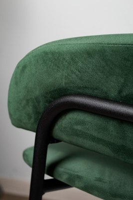 Стул Sheffilton SHT-S143 (лиственно-зеленый/черный муар микровелюр)