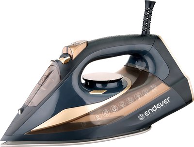 Утюг Endever Delta-233 (черный/золото) - фото