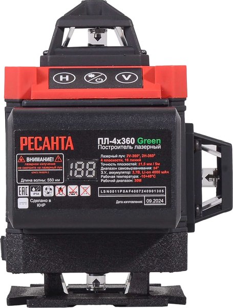 Лазерный нивелир Ресанта ПЛ-4Х360 / 61/10/544