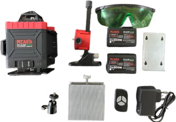 Лазерный нивелир Ресанта ПЛ-4Х360 / 61/10/544