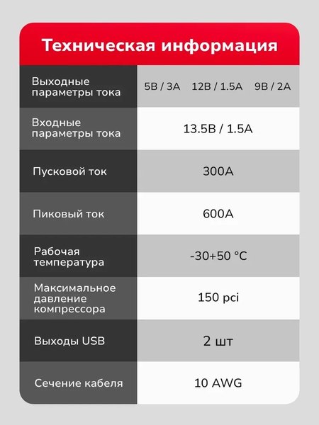 Пусковое устройство Artway С компрессором JSL-1010