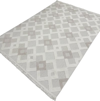 Ковер Radjab Carpet Поло Прямоугольник EN 261 / 12566RK (2.4x3.4, Cream/Beige) - фото
