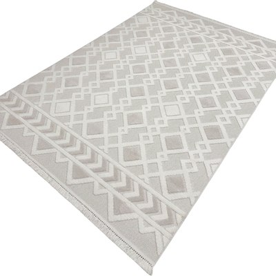 Ковер Radjab Carpet Поло Прямоугольник EN 256 / 12570RK (2.4x3.4, Cream/Beige) - фото