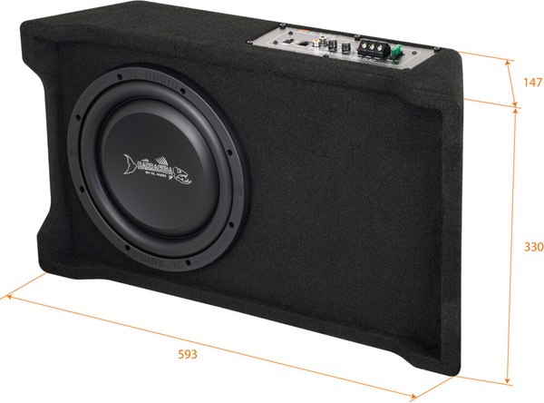 Корпусной активный сабвуфер DL Audio Barracuda 10A Flat