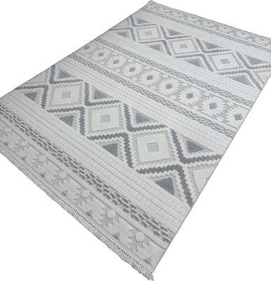 Ковер Radjab Carpet Поло Прямоугольник PL 273 / 12559RK (2.4x3.4, Cream/Grey) - фото