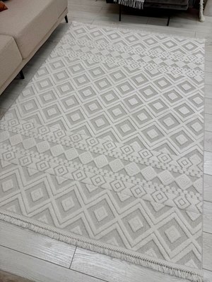 Ковер Radjab Carpet Поло Прямоугольник EN 268 / 12569RK (2.4x3.4, Cream)